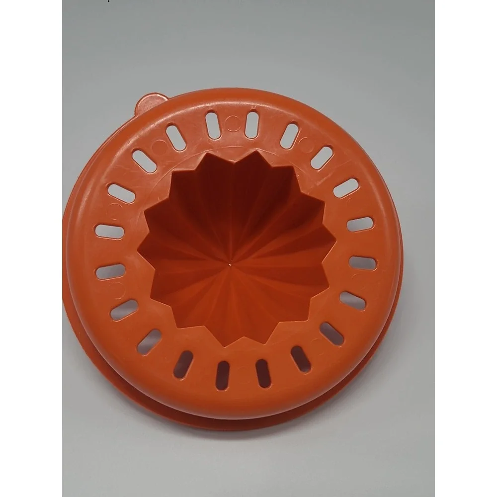 Vitnage 1970s Orange Tupperware Citrus Juicer Reamer